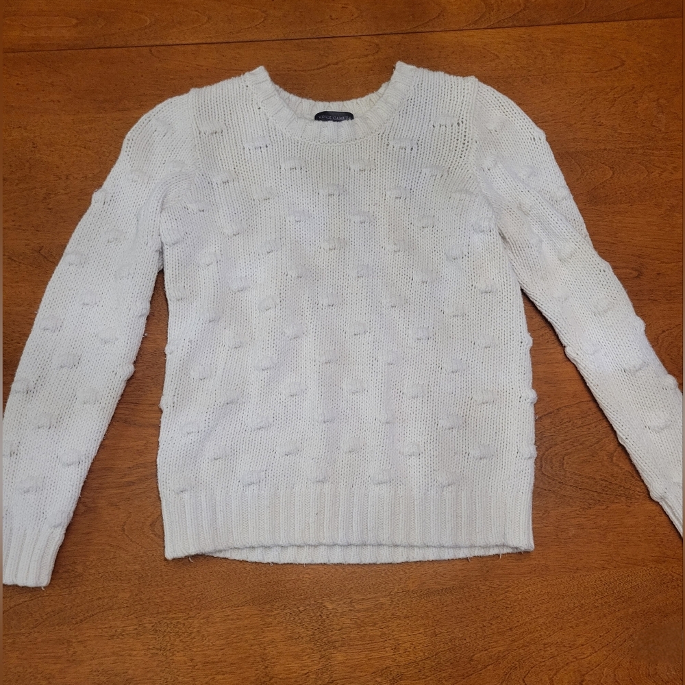 Vince Camuto Petite Crewneck Sweater | Ivory | XSP